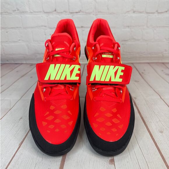 Nike Zoom SD 4 'Bright Crimson Lime Blast' Throwing Shoes Mens Sz 9 (HQ3487-600) - Picture 6 of 10